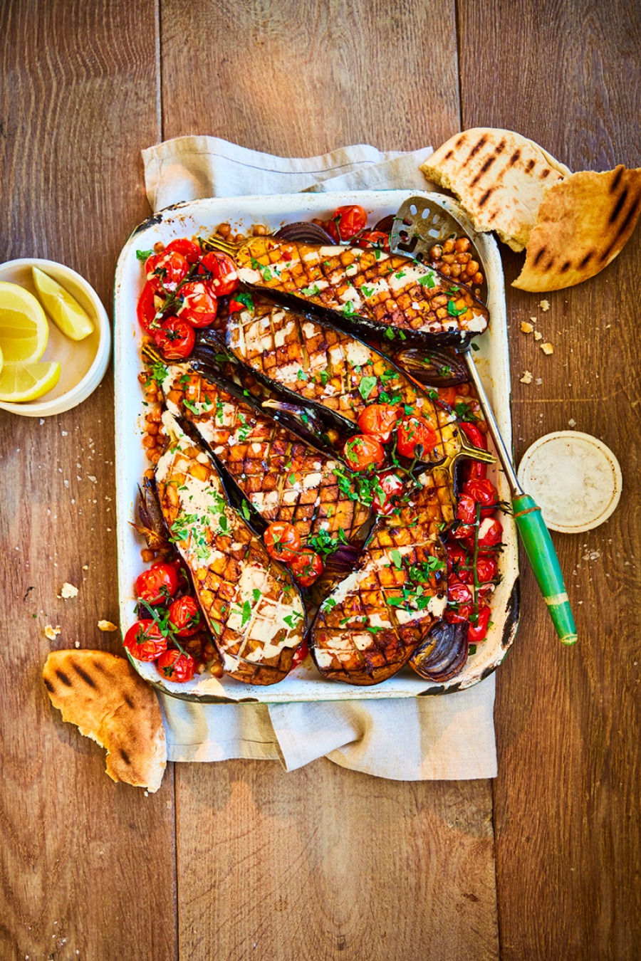 Aubergine Traybake Recipe Image
