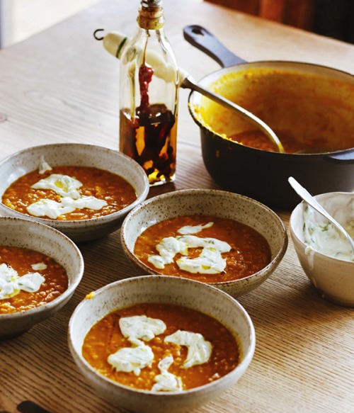Hugh Fearnley-Whittingstall’s Spicy Squash and Lentil Soup