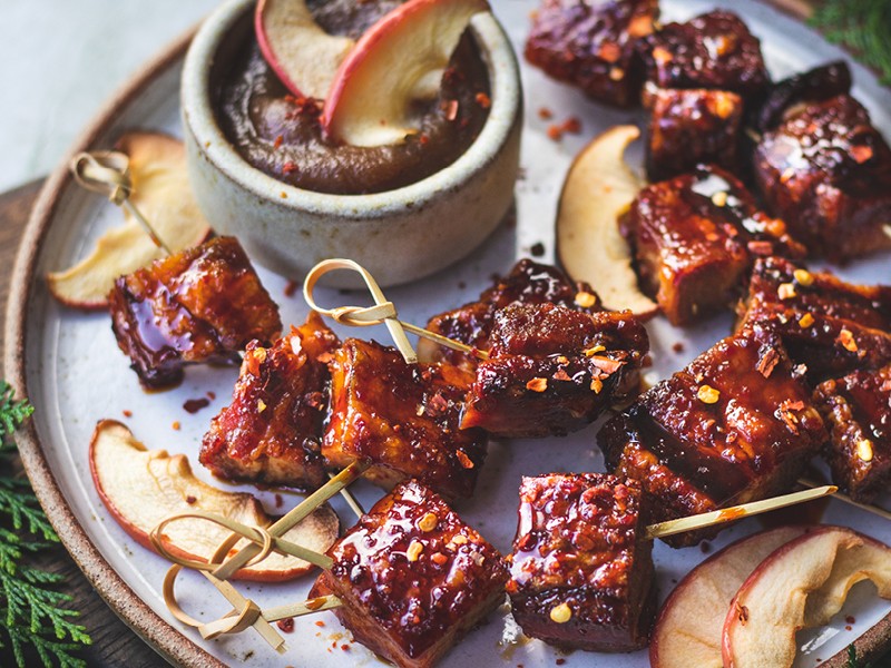 Honey Glazed Crispy Pork Belly