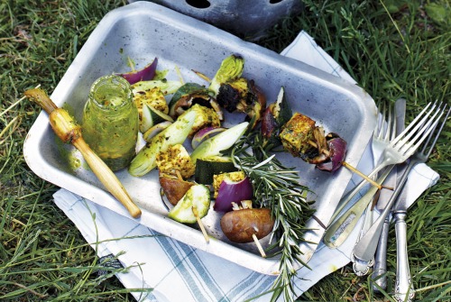 Peppered Tofu BBQ Skewers