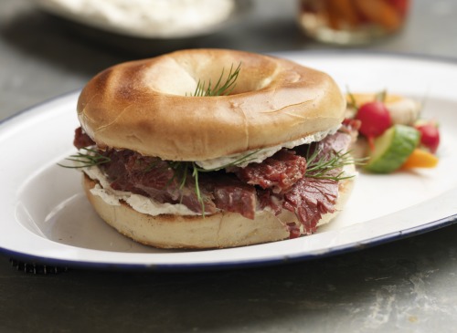 Hot Salt-Beef Bagel