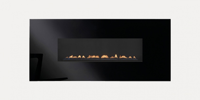 Focal Point Midnight flueless black gas fire