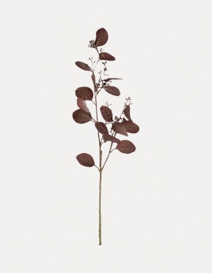 Faux burgundy eucalyptus stem