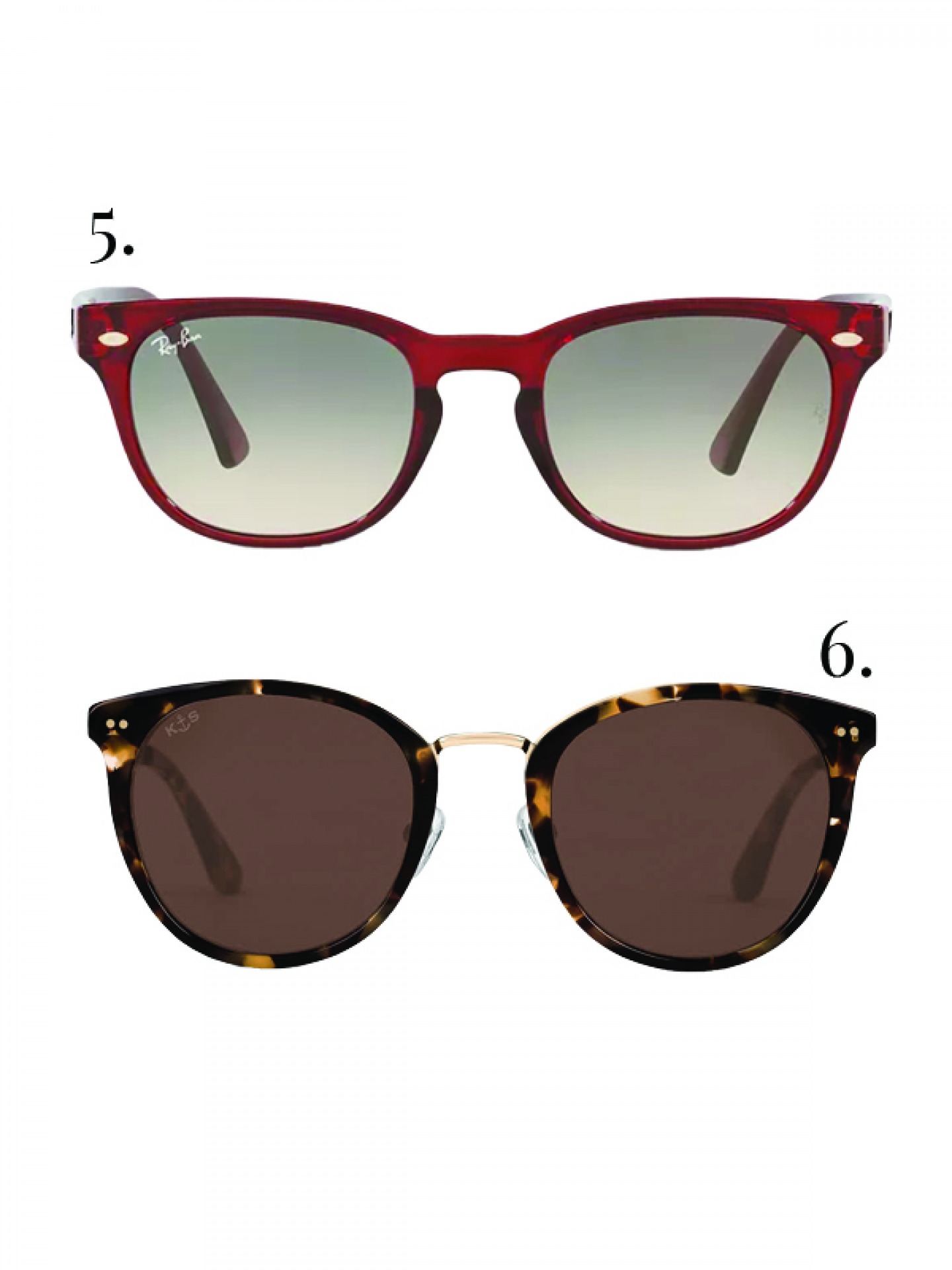 2 pair of sunglasses