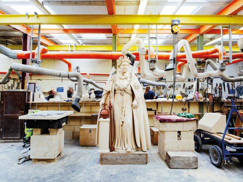 Meet the Stonemason at York Minster Who Created the Queen Elizabeth II Statue