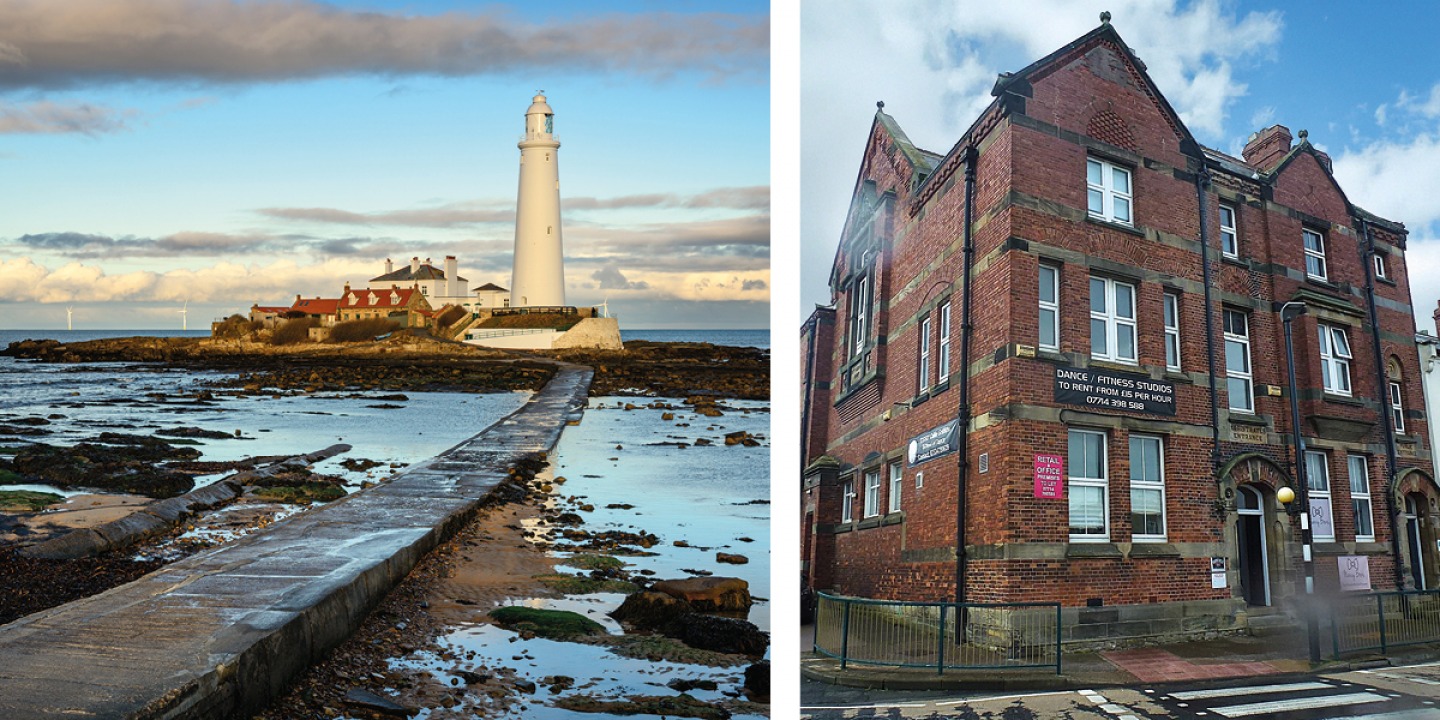 St Mary's Lighthouse © Dreamtime | Bedlington Police Station © Christine Mitchell